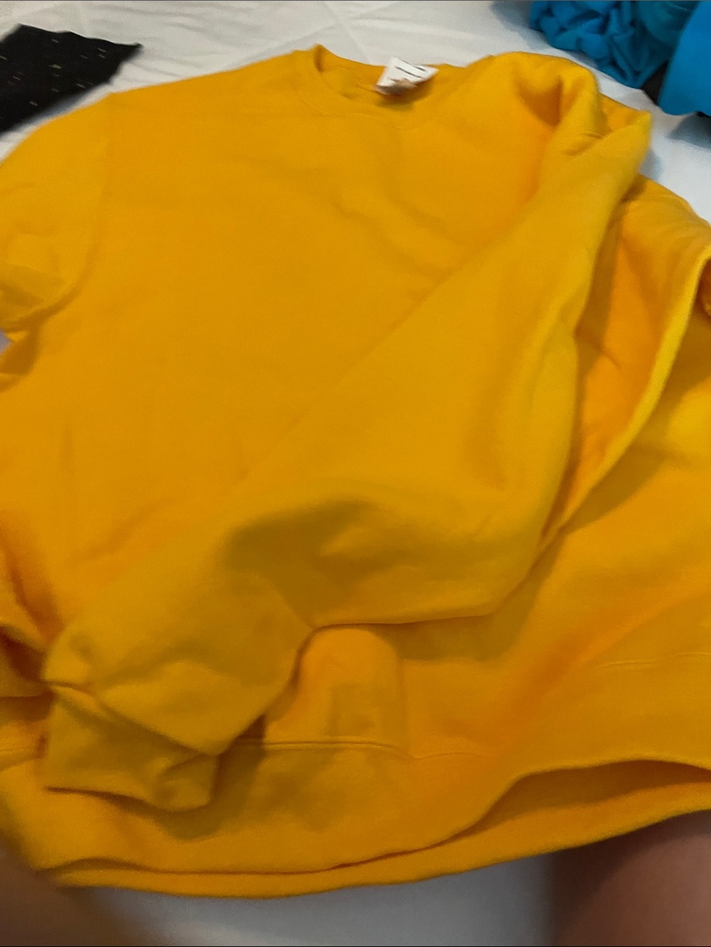 Jerzees Yellow Crewneck Sweatshirt